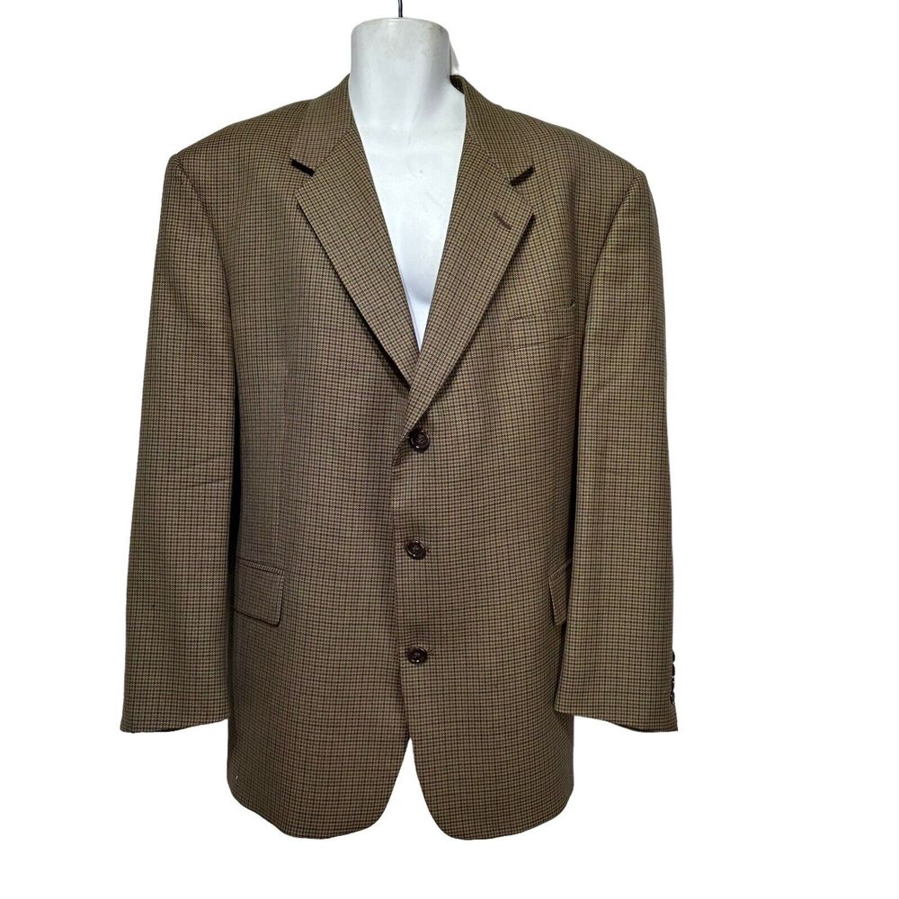 vintage evan picone plaid houndstooth wool blazer robinsons May Dark Academia 46